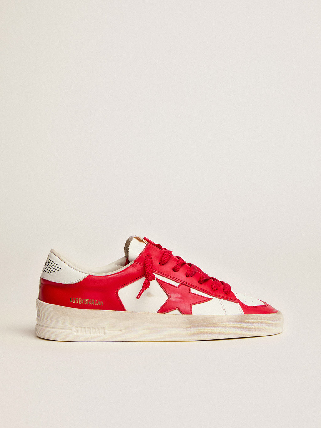 Women's Stardan in white and red leather| Golden Goose