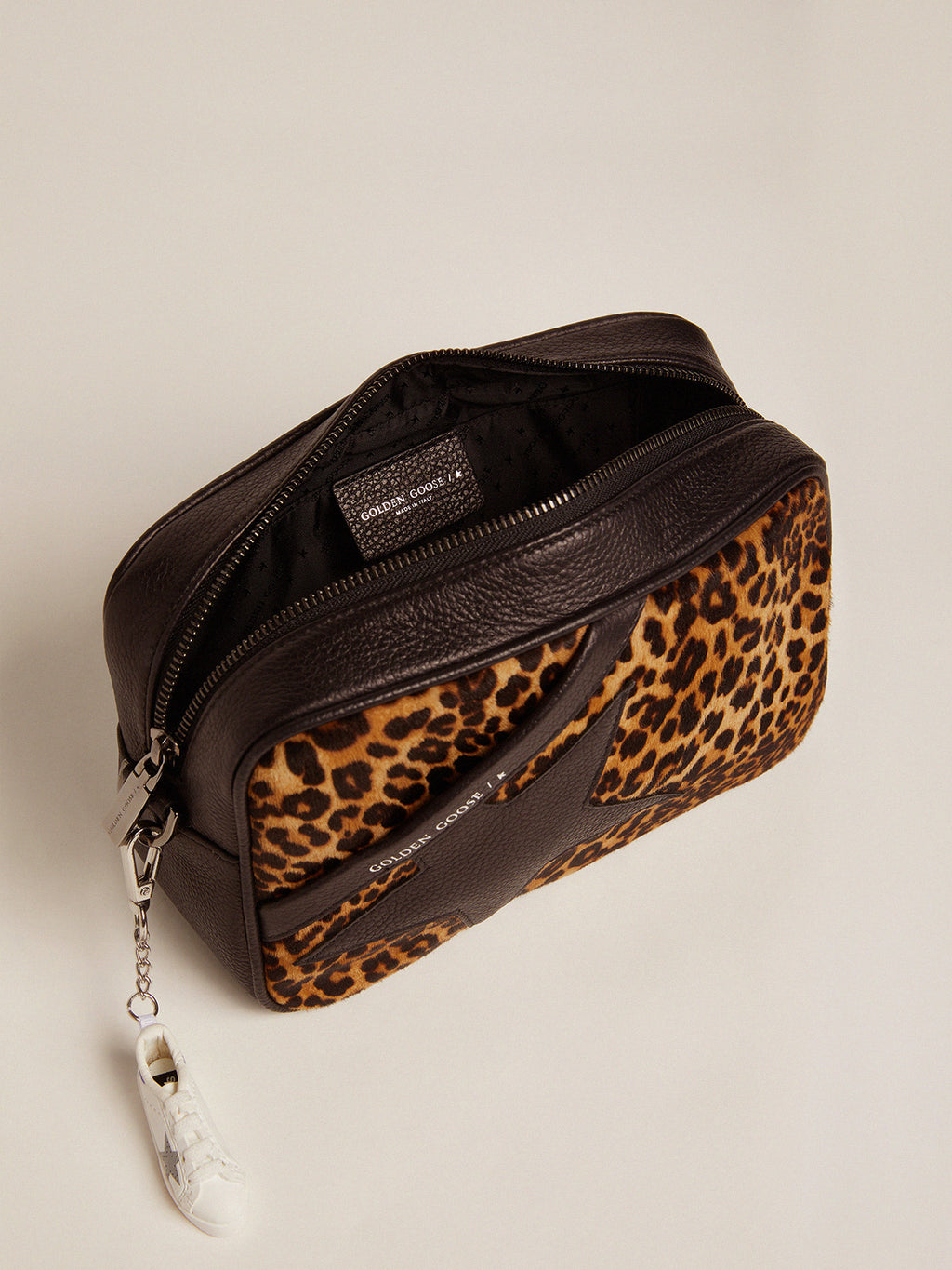 Women's Star Bag in leopard print pony skin| Golden Goose