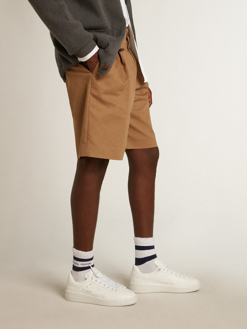 Men's bio-based Purestar with white star and heel tab| Golden Goose