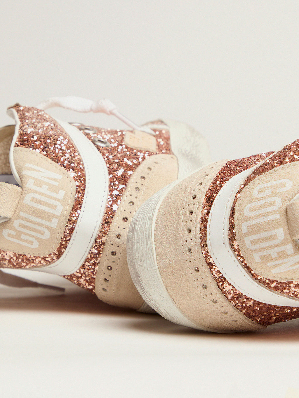 Women's Mid Star with gold glitter| Golden Goose