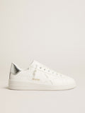 Women's bio-based Purestar with white star and mirror-effect heel tab| Golden Goose