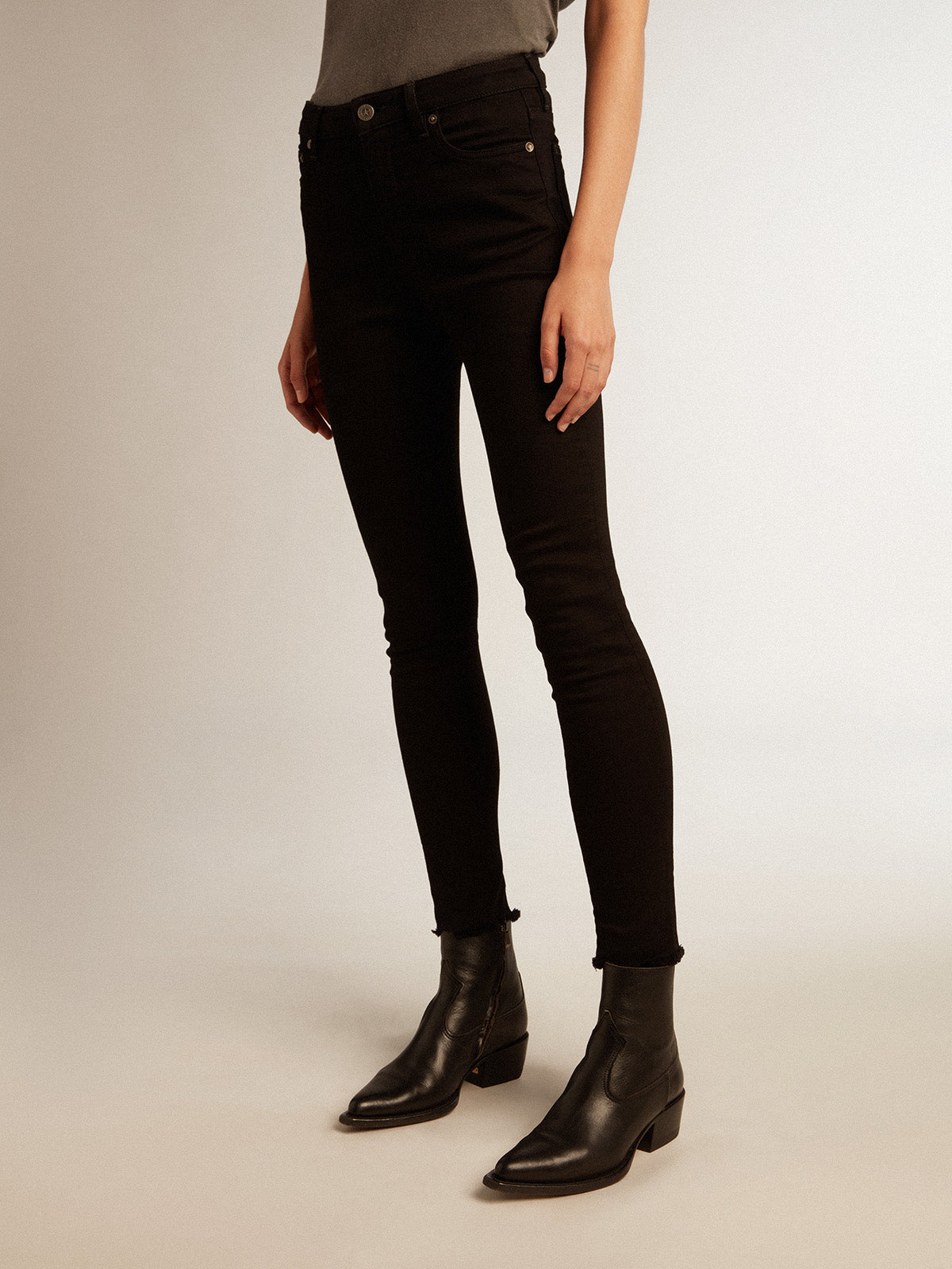 Women's black skinny jeans| Golden Goose