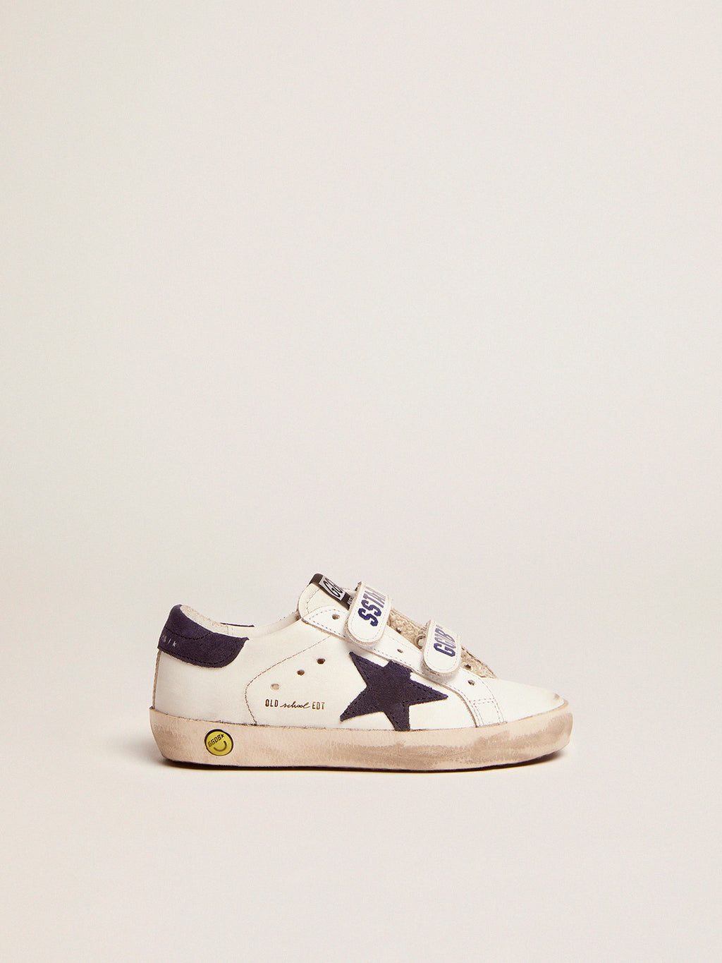 Old School with dark blue inserts in suede| Golden Goose