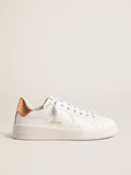 Women's bio-based Purestar with bronze metallic leather heel tab| Golden Goose