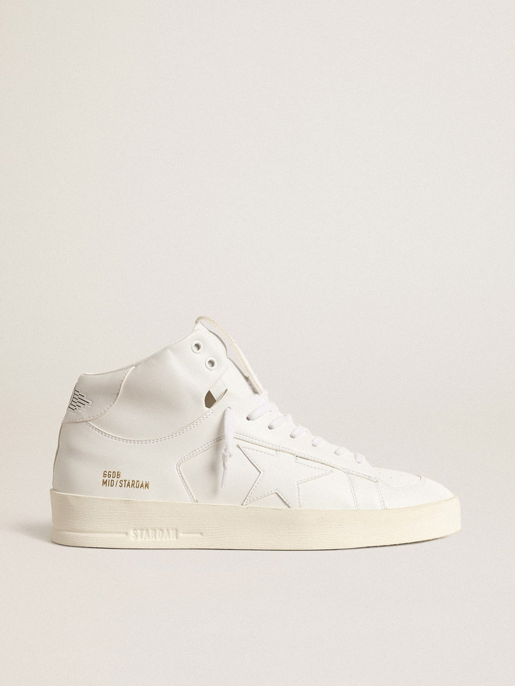 Women's bio-based Mid-Stardan with white star and heel tab| Golden Goose