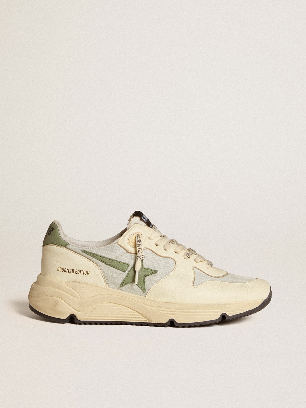 Women's Running Sole LTD in nylon and nappa with nubuck star and heel tab| Golden Goose