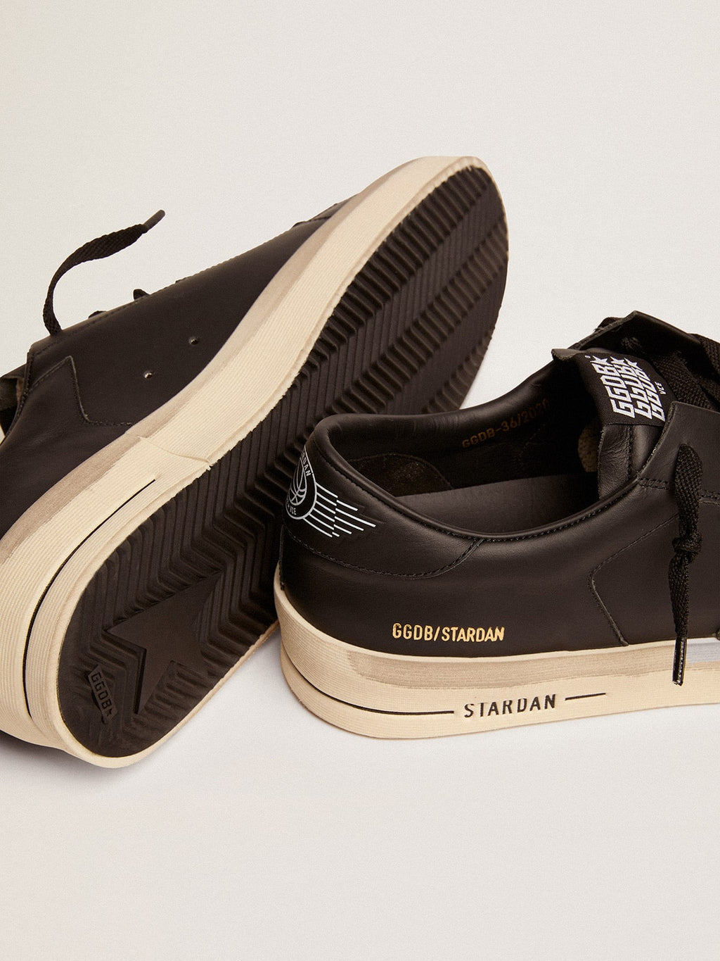 Men's Stardan in total black leather| Golden Goose