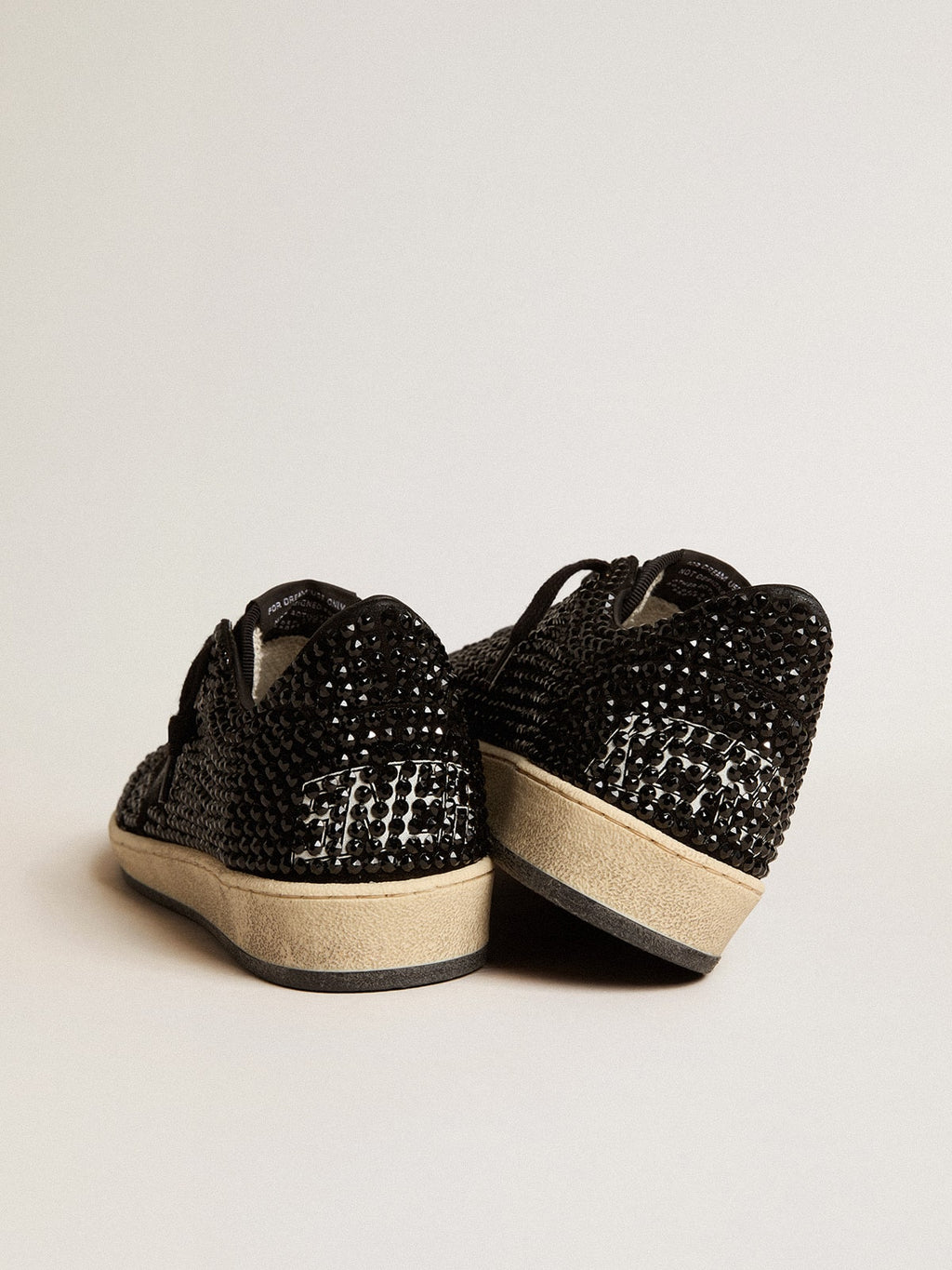 Ball Star in suede with black Swarovski crystals and black suede star| Golden Goose