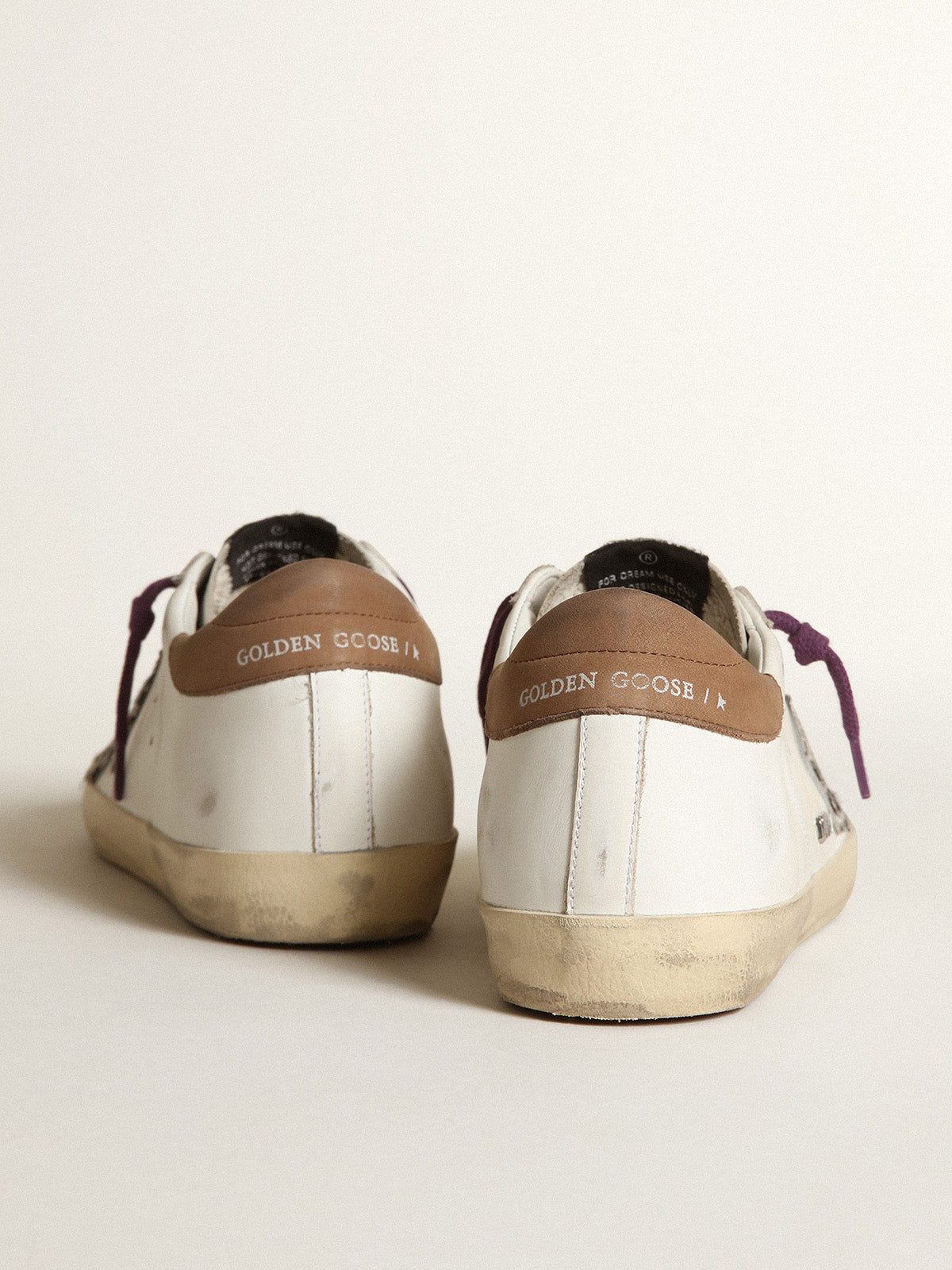 Super-Star with leopard pony skin star and brown nubuck heel tab| Golden Goose