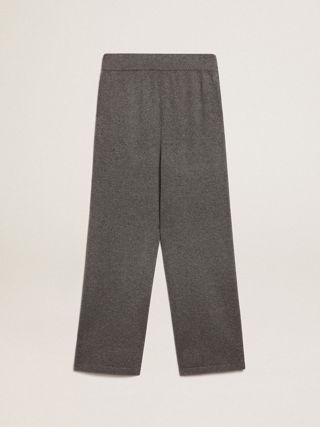 Gray cashmere blend women's joggers| Golden Goose