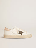 Hi Star LTD with black and gold glitter star and gold heel tab| Golden Goose