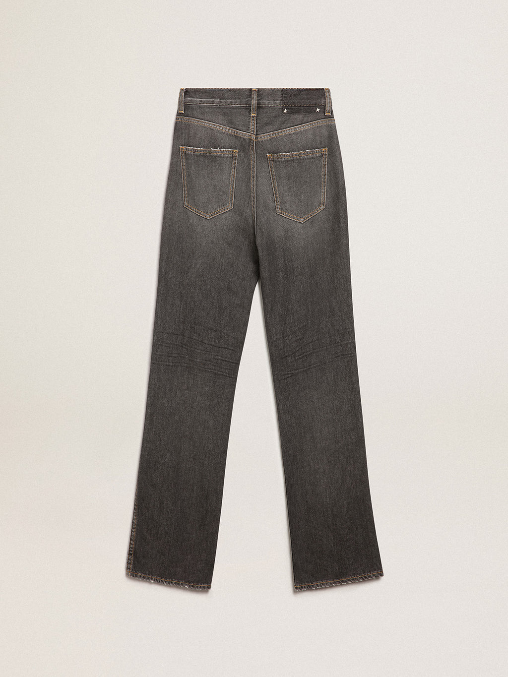 Women's black jeans with stonewashed effect| Golden Goose